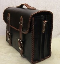An all leather briefcase